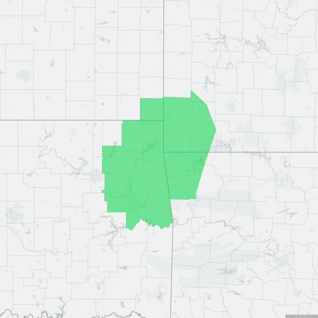 Range map for Western Grotto Salamander