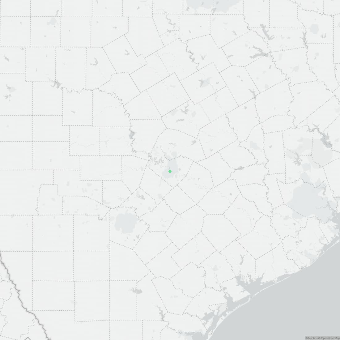 Range map for Barton Springs Salamander