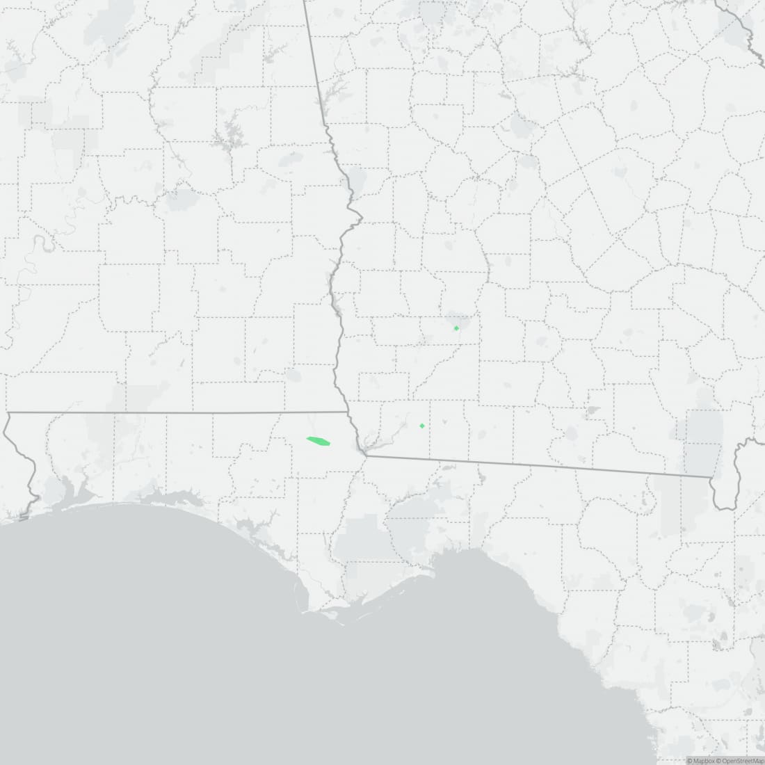 Range map for Georgia Blind Salamander