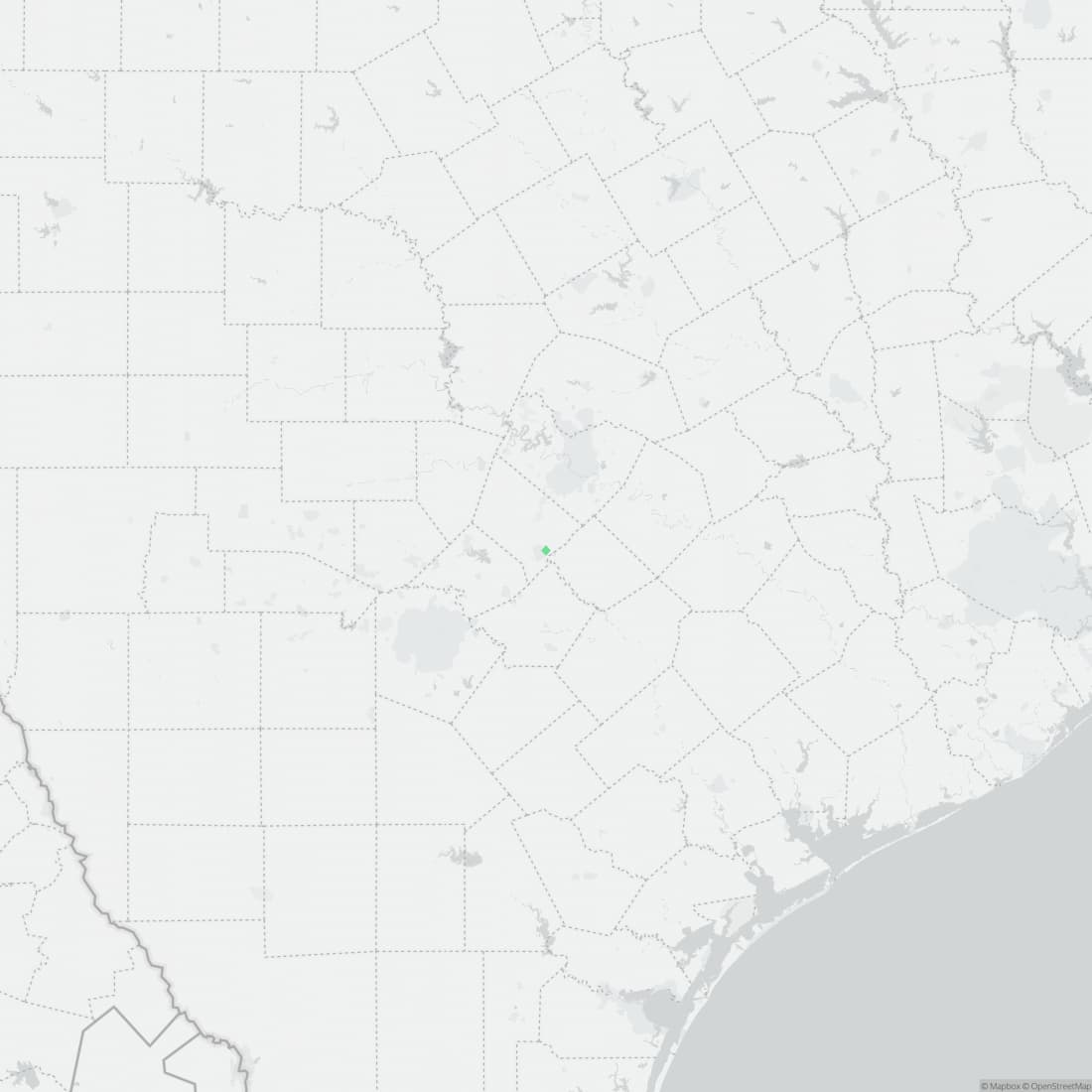 Range map for Blanco Blind Salamander