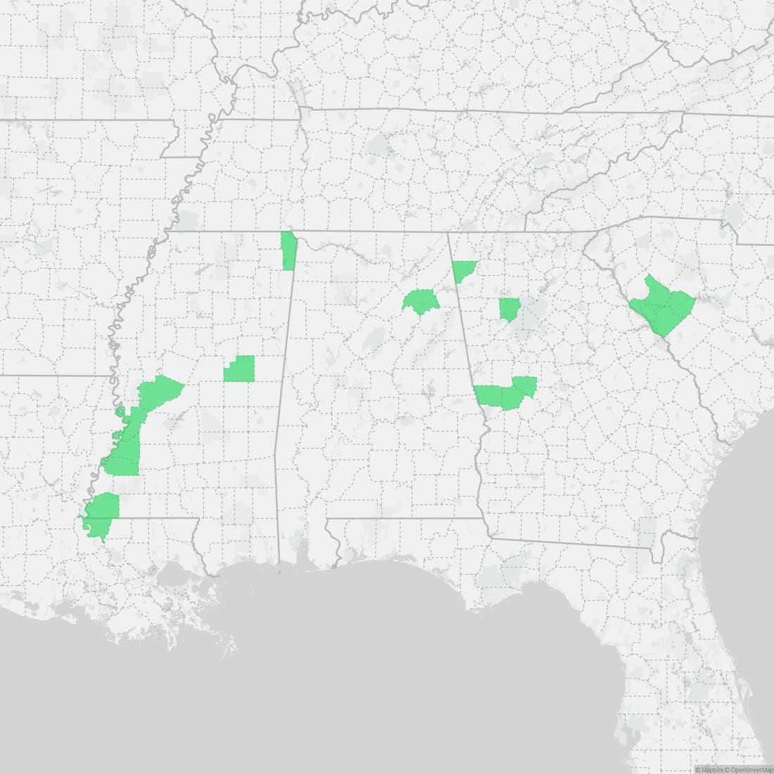 Range map for Webster's Salamander