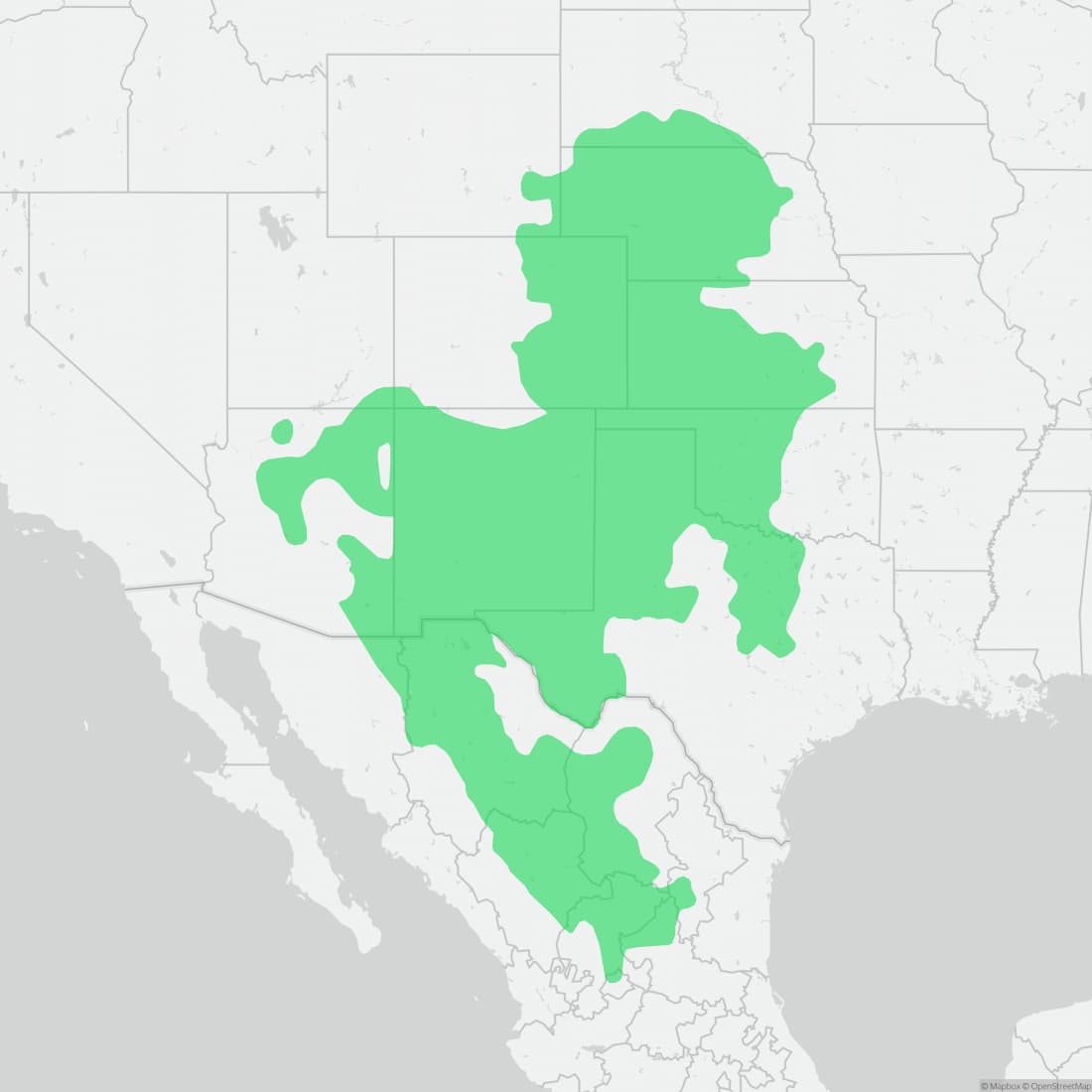 Range map for Western Earless Lizard