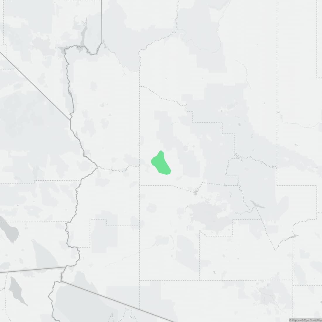 Range map for Arizona Night Lizard