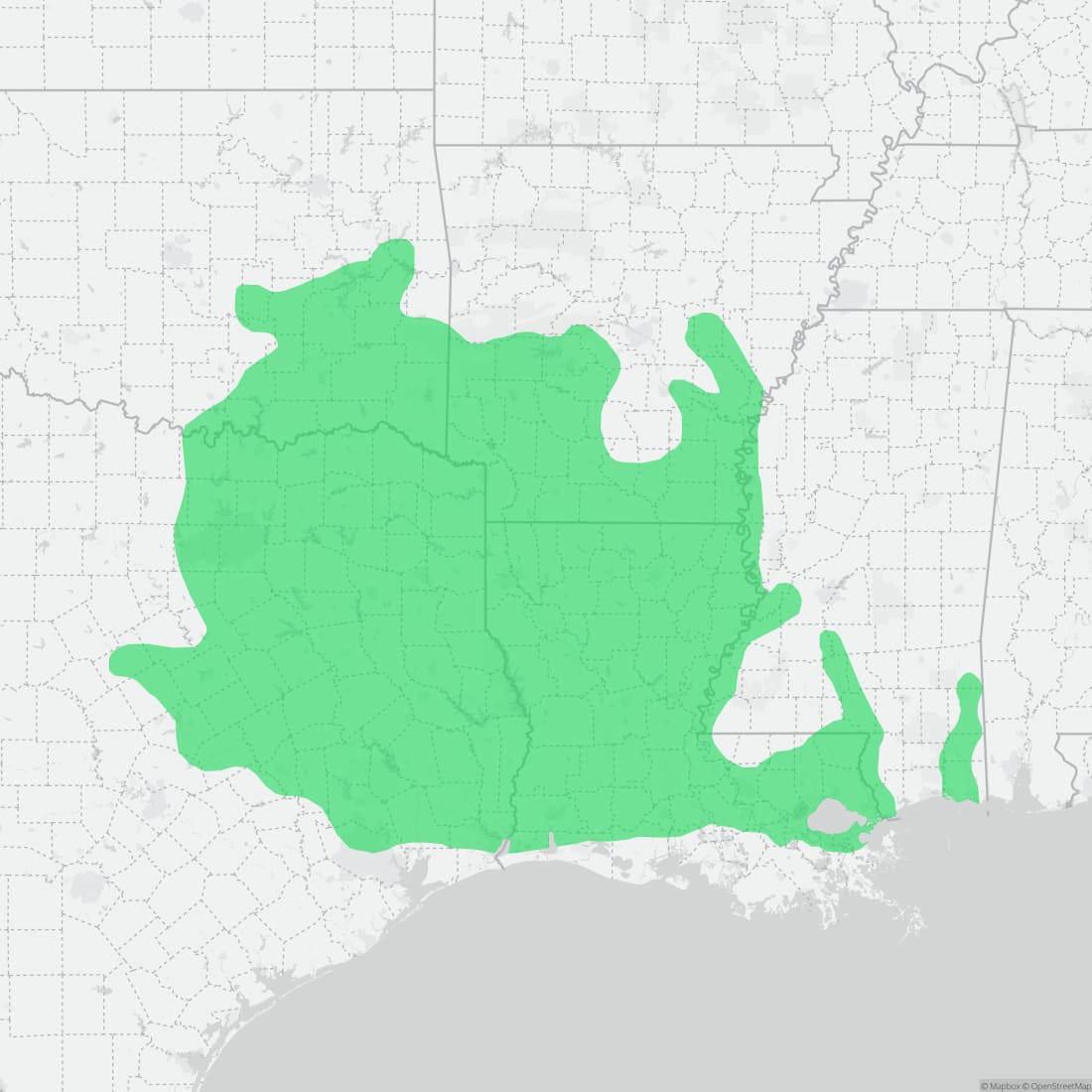 Range map for Razor-backed Musk Turtle