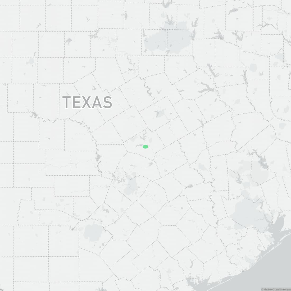 Range map for Salado Salamander