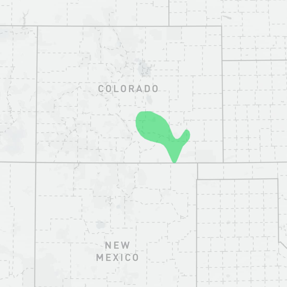 Range map for Triploid Checkered Whiptail