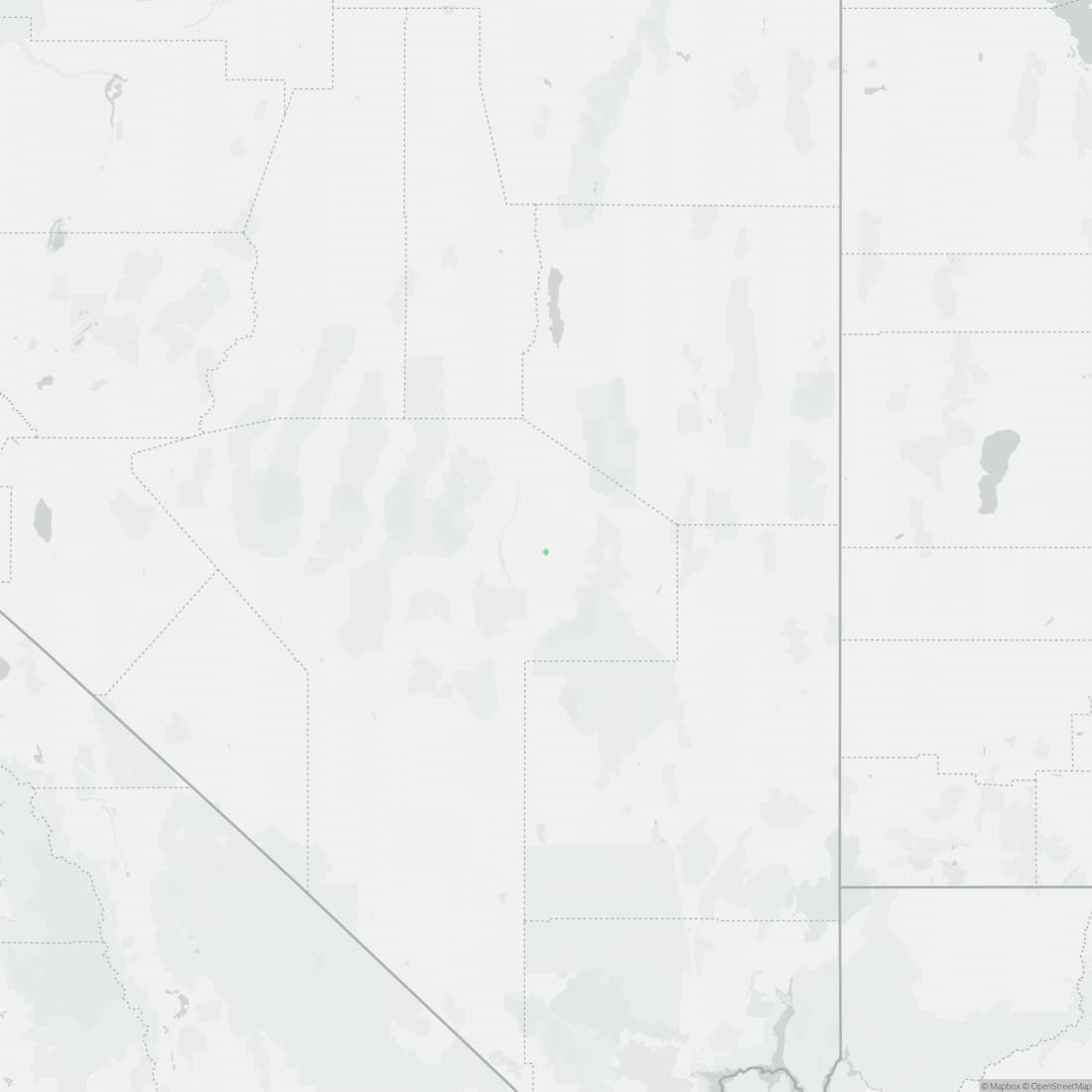 Range map for Railroad Valley Toad