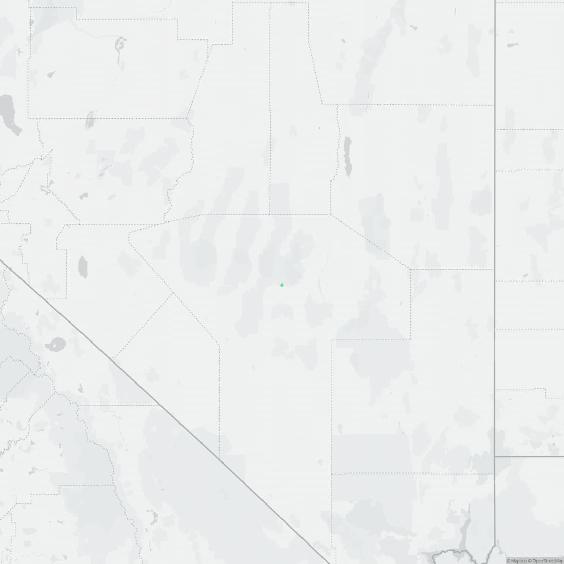 Range map for Hot Creek Toad
