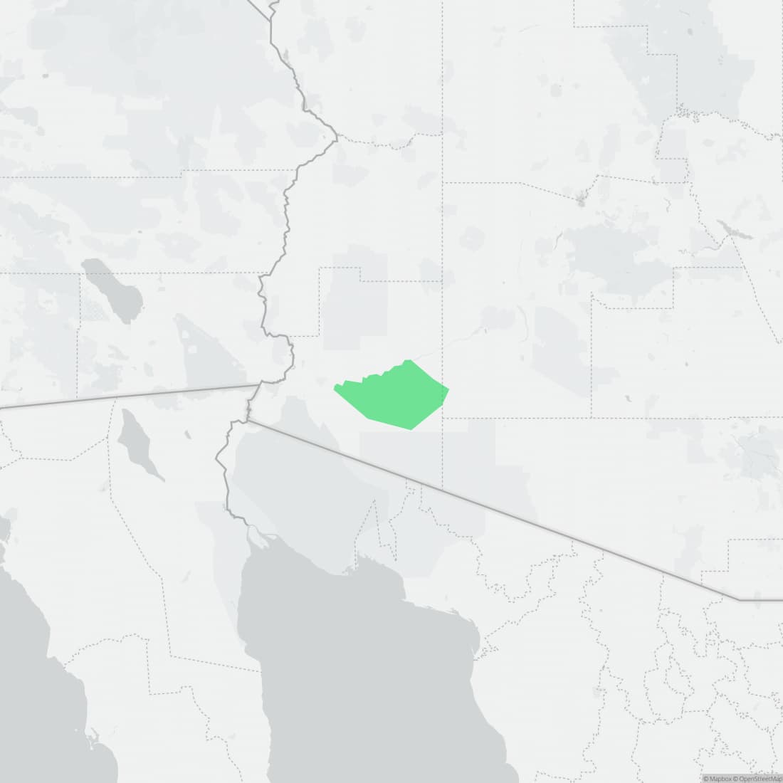 Range map for Mohawk Dunes Fringe-toed Lizard
