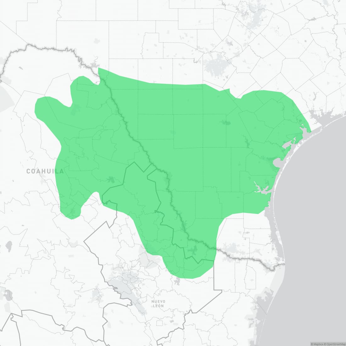Range map for Southern Earless Lizard