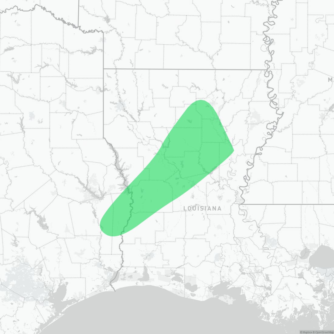 Range map for Western Spotted Dusky Salamander